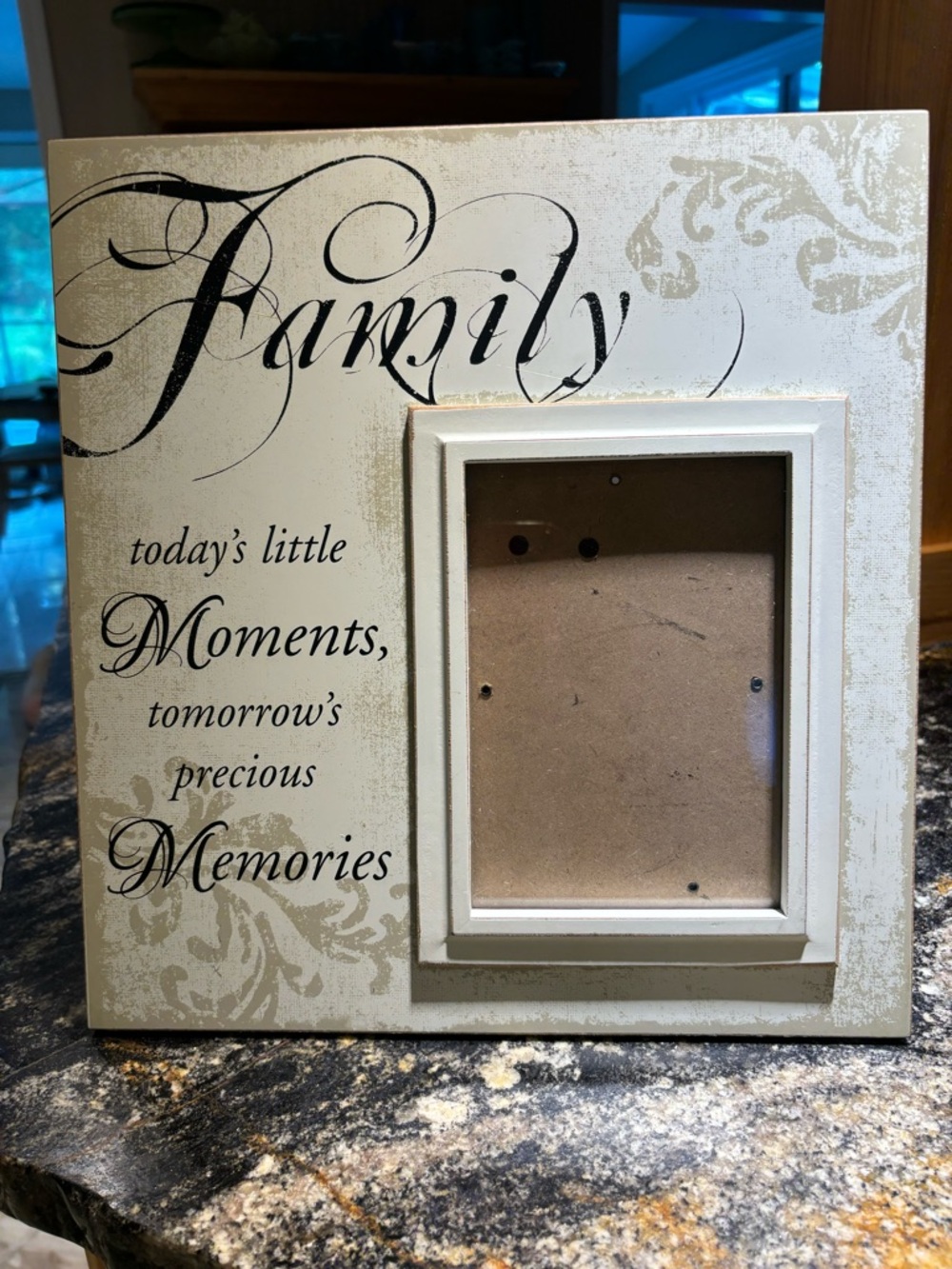 Family Photo Frame Accent in Cream
